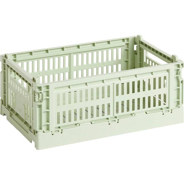 HAY - Colour Crate Recycled S - mint/LxBxH 26,5x17x10,5cm/faltbar/stapelbar (10.5 x 26.5 x 17.0cm)