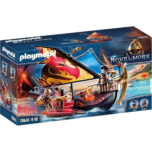 Playmobil 70641 Novelmore Knights Burnham Raiders Fire Ship