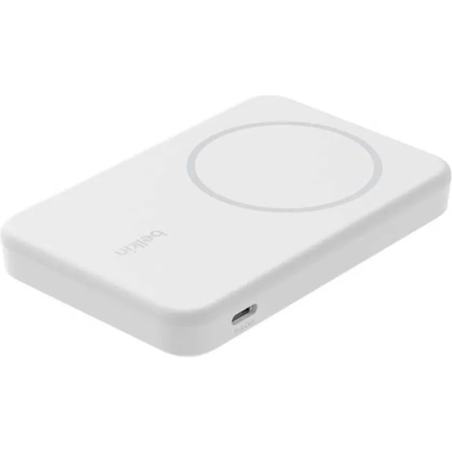 Belkin Boostcharge Magnetic Wireless Powerbank with Kick Stand 10K - Vit
