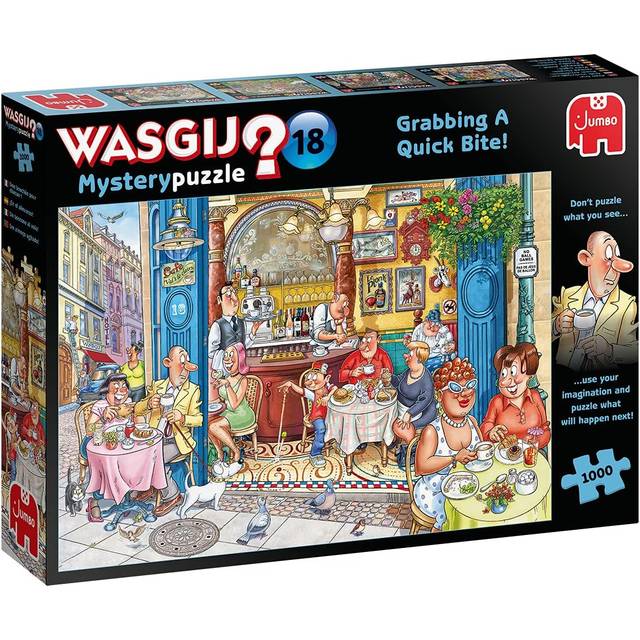 Wasgij Mystery 1000 Piece  18 Grabbing A Quick Bite!