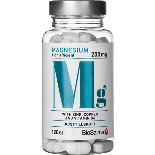 Biosalma Magnesium High Efficient 200 Mg 120 Tabs