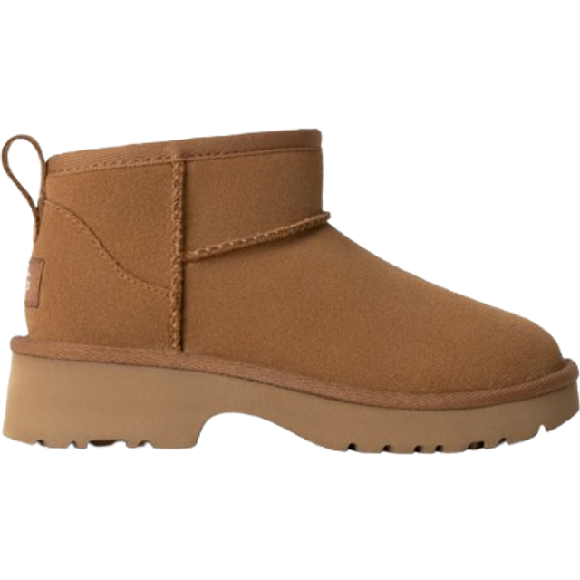 Ugg Brown Suede Classic Ultra Mini New Heights Boots - USA 13 / UK 12