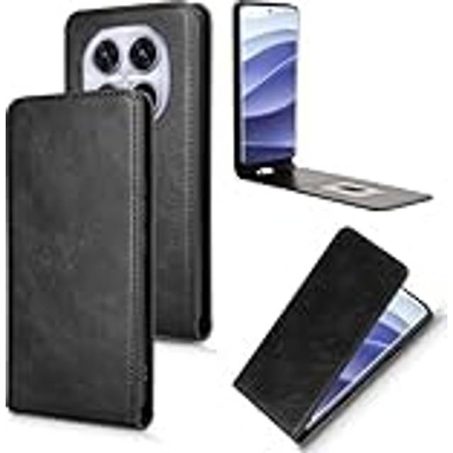 BAILI för Redmi Note 14 Pro plånboksfodral med kortplatser, kickstand, magnetiskt stängningsskydd, korthållare fodral för Redmi Note 14 Pro-svart