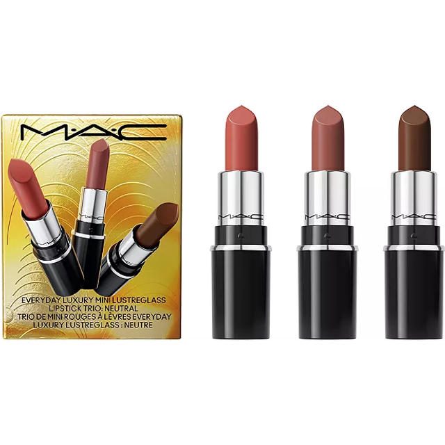 MAC Everyday Luxury Mini Lustreglass Lipstick Trio