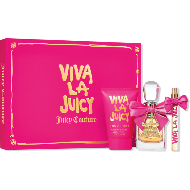 Juicy Couture Viva La Juicy, Trio Eau de Parfum Spray för kvinnor, blommig och fruktig doft, lyxig doft, gåva till dam