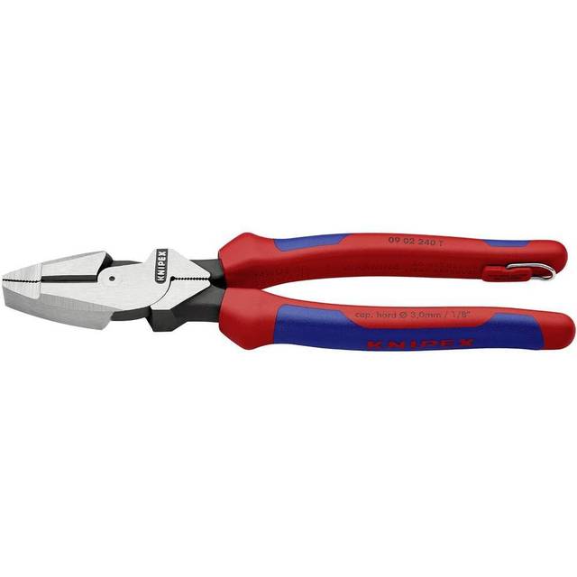KNIPEX Lineman's Pliers with tether attachment point American style (240 mm) 09 02 240 T