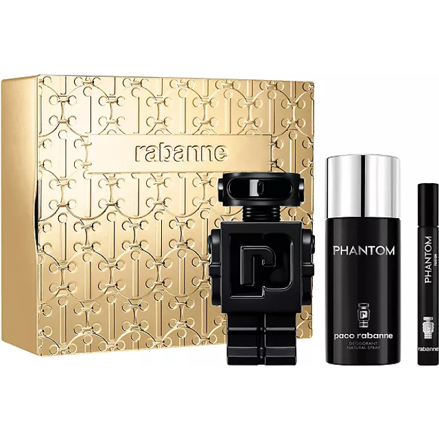 Paco Rabanne Men's 3.4Oz Phantom Parfum 3Pc Set