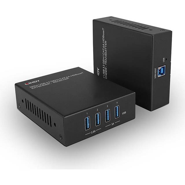 Lindy 100m USB 3.2 Gen 1 Cat.6A HDBaseT Extender