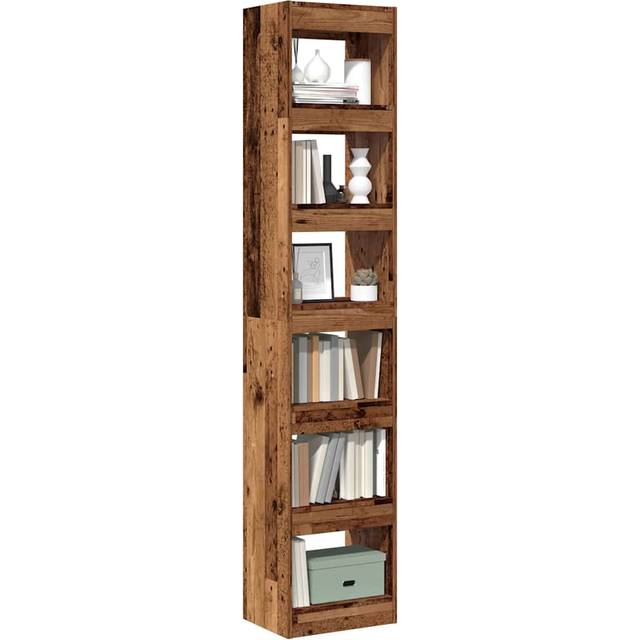 vidaXL Book Cabinet/Room Divider Old Wood 40x30x198 cm - Brown