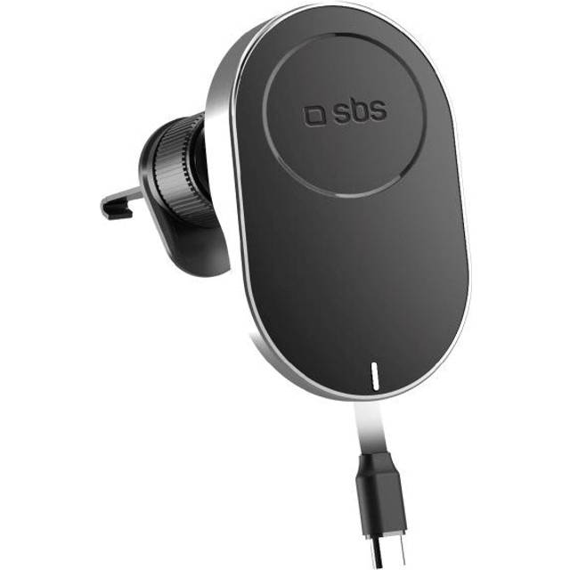 SBS MobilhÃ¥llare InstrumentbrÃ¤da TrÃ¥dlÃ¶s Laddare 15W Magsafe