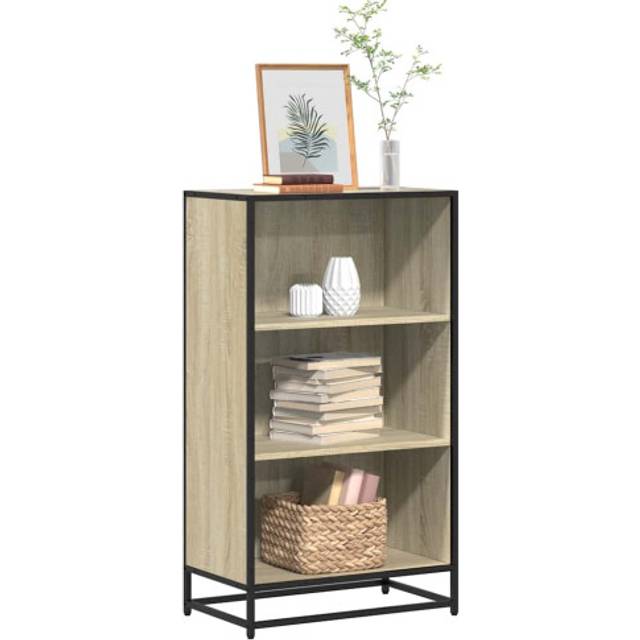 (sonoma oak, 60 cm) vidaXL Book Cabinet Brown Oak 60x35x107.5 cm Engineered Wood bookcase