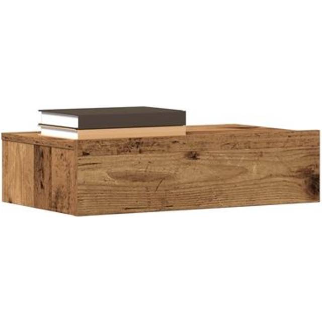 vidaXL Bedside Cabinet Old Wood 60x35 cm Engineered Wood - Brown