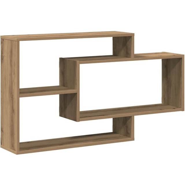 vidaXL Wall Shelf Artisan Oak 104x20x58.5 cm Engineered Wood - Brown