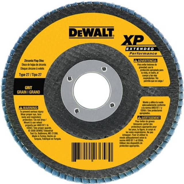 DEWALT DW8337 4-1/2-Inch by 5/8-Inch-11 24g Type 29 HP Flap Disc