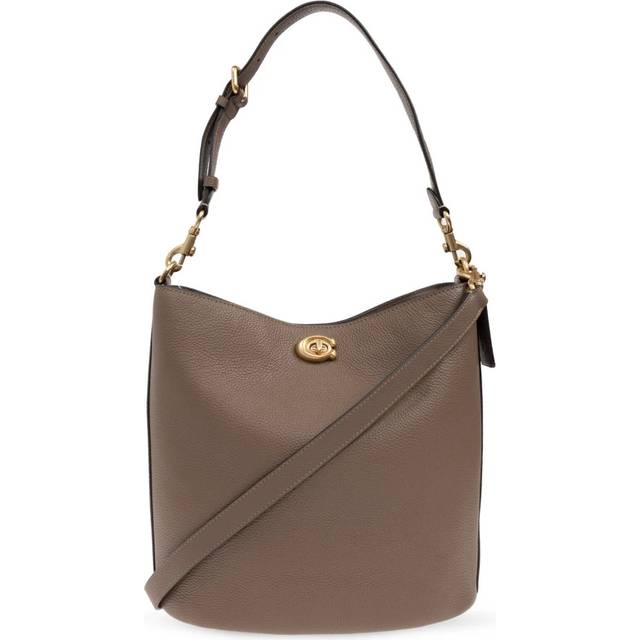 Coach Willow Shoulder Bag Leather 27 cm brown