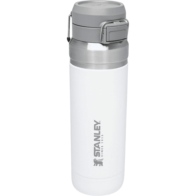 Stanley Quick Flip Vattenflaska 1.06L Polar - Läckagesäker - Vattenflaska I Rostfritt Stål - Låslock Med Tryckknapp - BPA-Fri - Passar Mugghållare - Tål Maskindisk