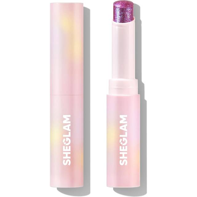 SHEGLAM Crystal Jelly Glaze Stick Eye Shadow Stick Eyeliner Brightener Pencil Crayon with Brush Easy to Blend Long Lasting Shimmer Eyeshadow-Lilac Lus