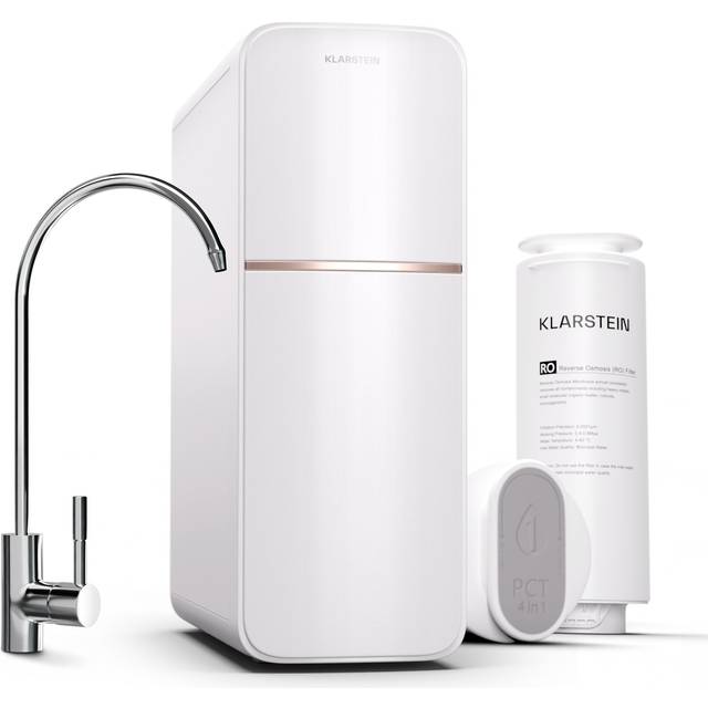 Osmosis water filter system for reverse osmosis, 600GPD under-sink water filter system for drinking water, 5-stage filtration, 2 filters, Achieves