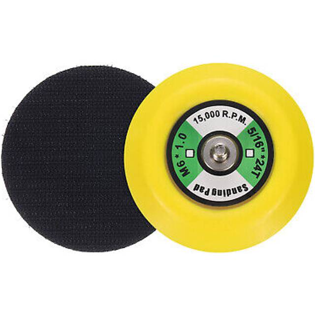 3 Hook And Loop Backing Sanding Pads With M61mm Thread, Y + B 2pcs