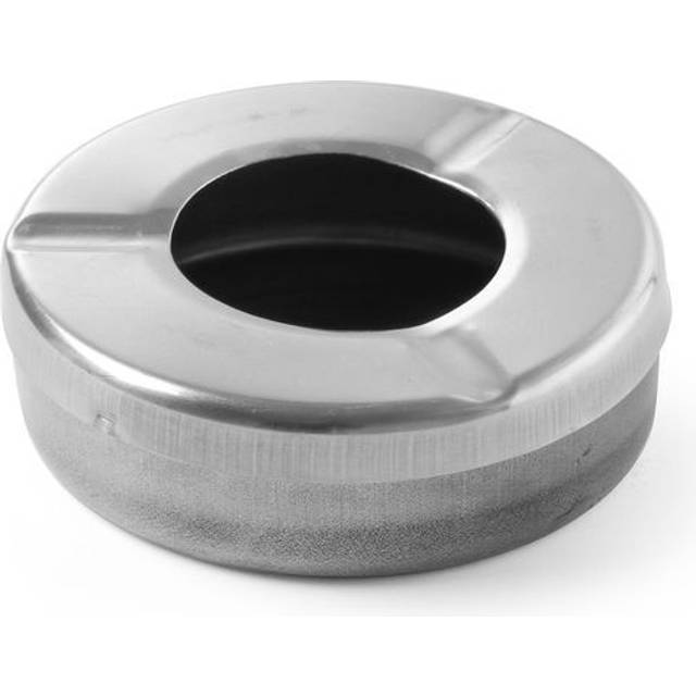 Askfat Med Lock Rostfritt Stål 9x2.8 Cm