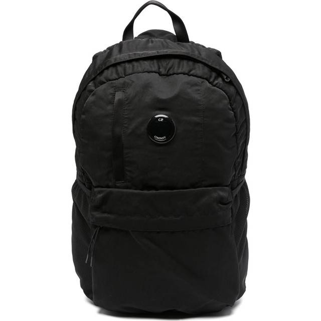 C.P. Company Black Nylon B Lens Backpack - 999 BLACK - UNI