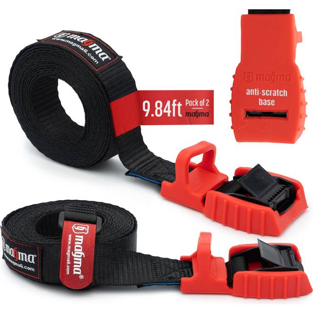 MAGMA 2 Cambuckle Straps | Load Strap Bike, Rack, Surf Board, Moto, Car, Kayak and Carriers | Adjustable and Heavy-Duty Belt Cords Strapping Tools