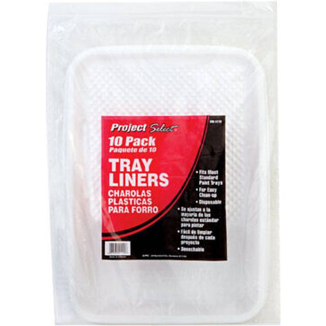Linzer RM4110 Plastic Tray Liner (10 Pack)  White