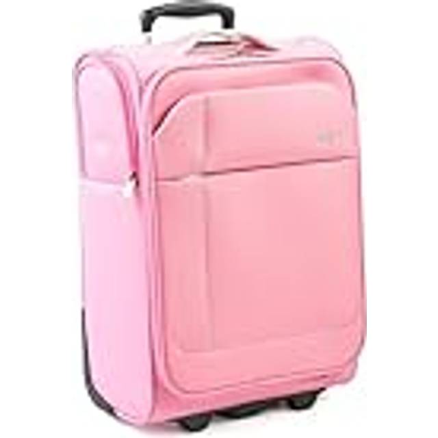 Odyssey Extra Small Flight Bag Suitcase Carry On 2 Wheel Cabin Luggage - Pink - Mini Cabin