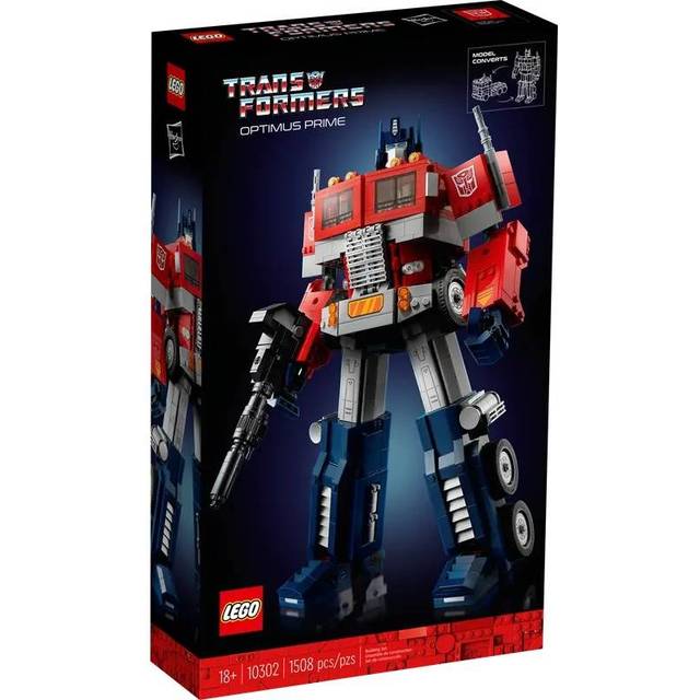 LEGO Icons Optimus Prime, Transformers Robot Model Set (10302)