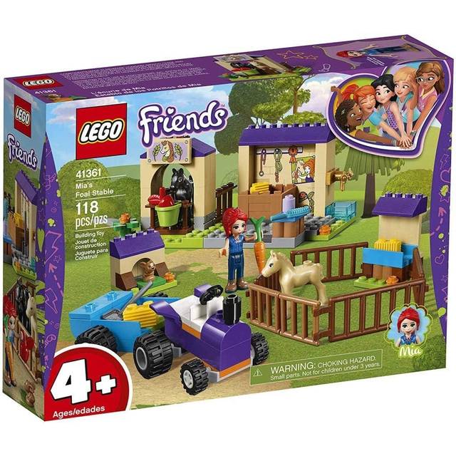 LEGO Friends 4+ Mia's Foal Stable 41361 Building Kit (118 Pieces)