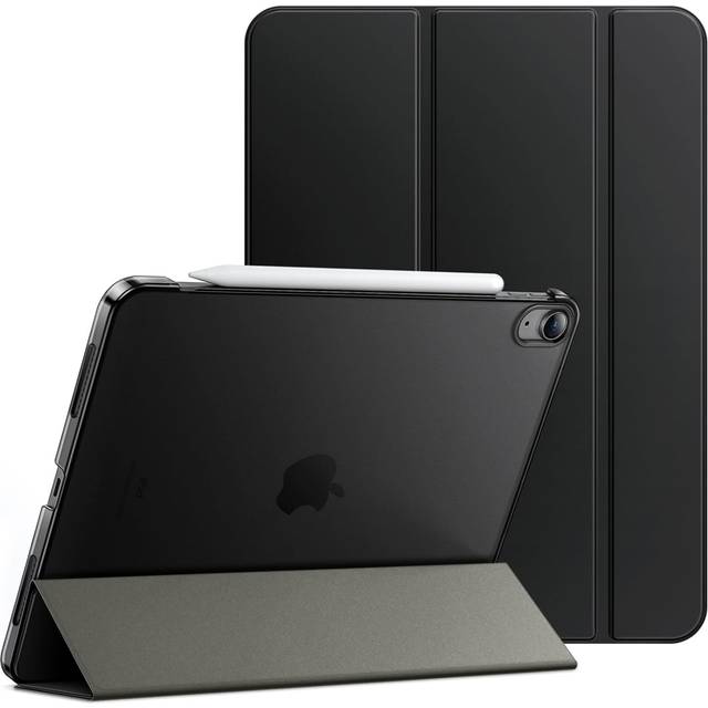 JETech Fodral för iPad Air 11 Tum M3/M2 (2025/2024), iPad Air 5:e/4:e (2022/2020 Modeller, 10,9 Tums), Slim Stativ Hård Baksida Skal Case Automatisk Uppvakning/Sömn-Funktion (Svart)