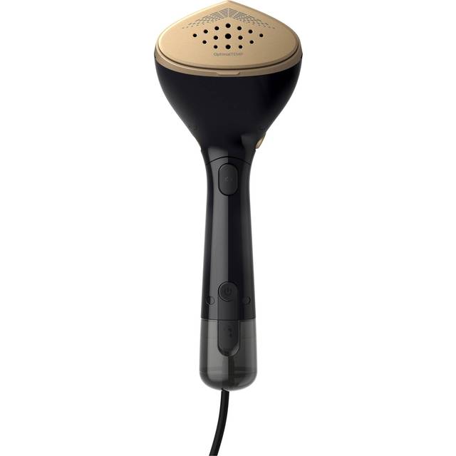 Philips 7000 Series Handhållna Ångare - 1500 W, 28 g/min Ånga. Optimal Temperatur. Stryksula i Metall, 100 ml + 200 ml Avtagbar Tank. Vante/Stilmatta, Svart (STH7060/80)
