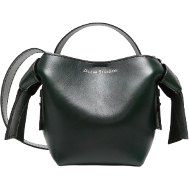 Musabi Mini Leather Crossbody Bag - Olive Green - Swedish brand Acne Studios is known for its timeless and minimalistic designs that feature eclectic prints and fabrics. The label's playful approach has developed since launching as a denim brand almost thirty years ago with the brand now creating full collections including everything from accessories to outerwear.