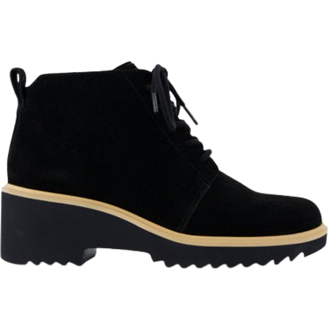 (Black, 4 (Adults')) TOMS Maude Leather Women's Black Boots