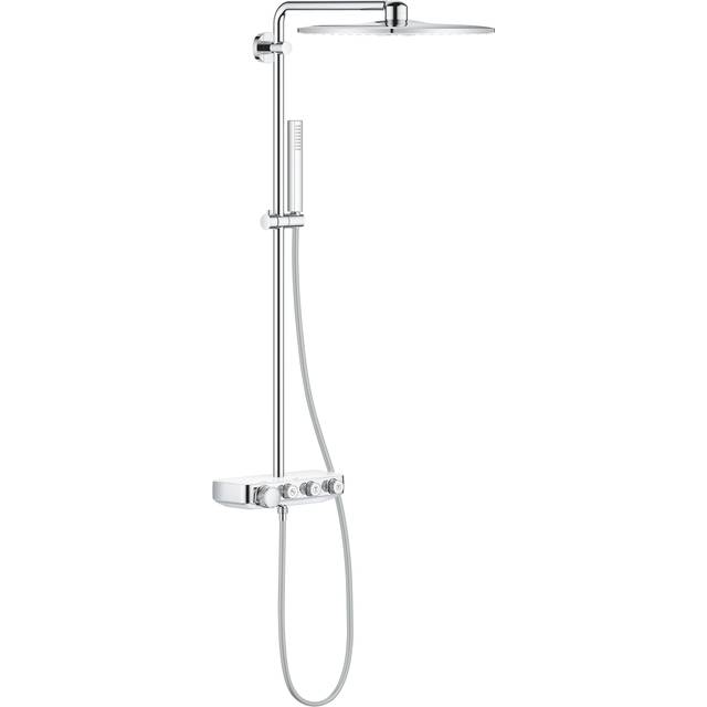 Euphoria SmartControl System 310 Cube Duo Shower System with thermostat for wall mounting (26508LS0) - Grohe