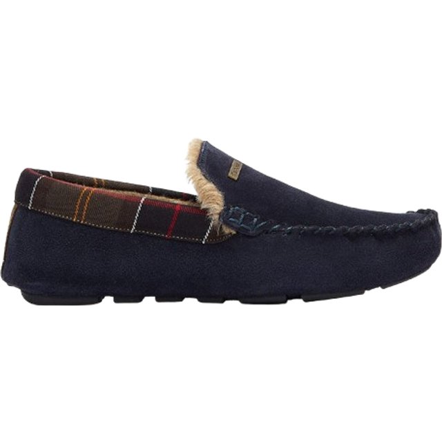 Barbour monty mens slippers in navy - 6 uk