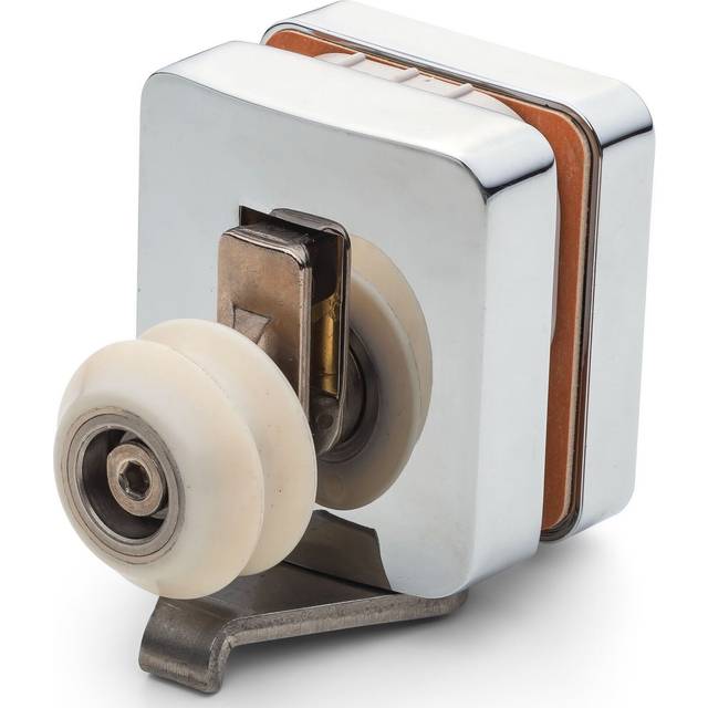 (Top) 1 x Kermi Zinc Alloy Bottom or Top Shower Door Roller 23mm Pivot Wheel ERM4