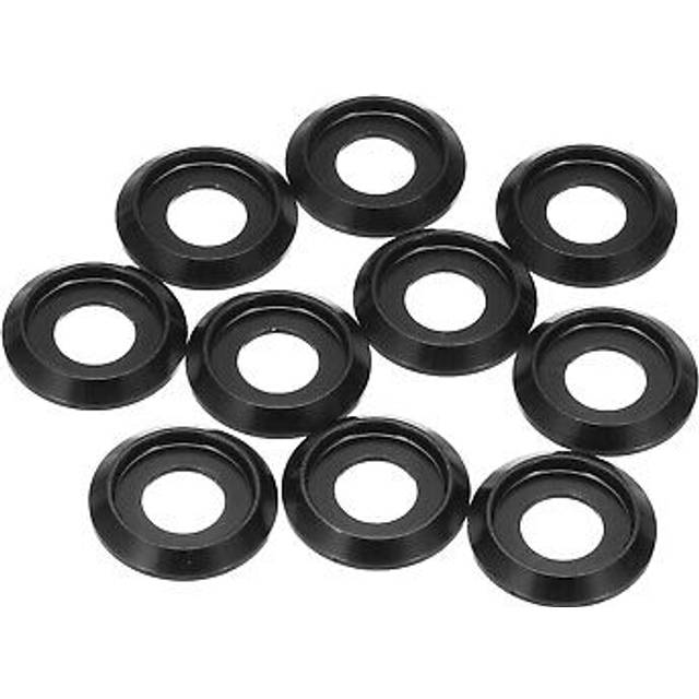 M8 Cone Cup Countersunk Washers,8mm/0.31 Aluminum For Screw Rc,10pcs(black)