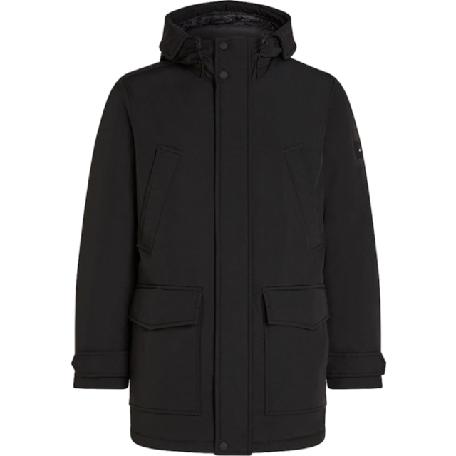 Tommy Hilfiger Rockie Nylon-Blend Parka Coat - XXL - Black