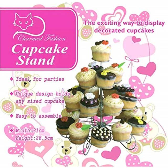 Charmed 4 Tier Cupcake Stand Holds 23 Cupcakes