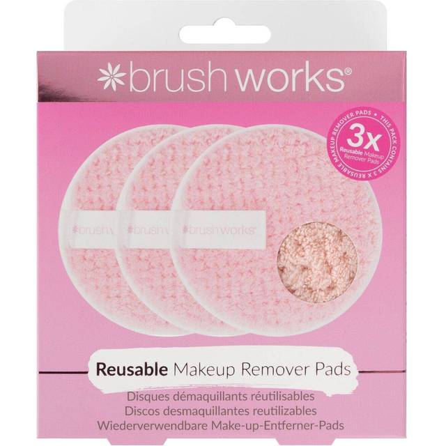 Brushworks Reusable Makeup Remover Pads - Pink