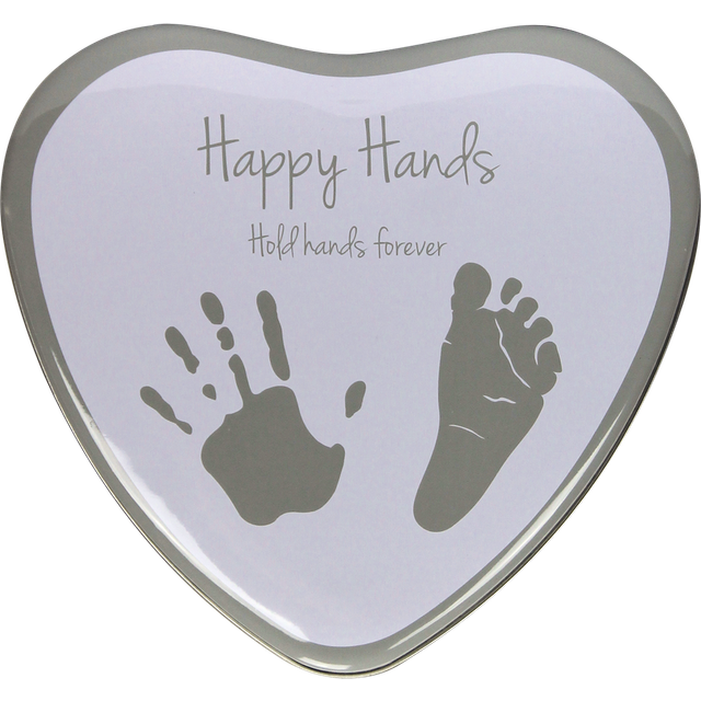 HappyHands 130006 2D hjärta form silver vit, grå, 460 g