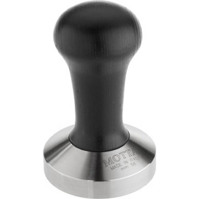 Motta 8100/B Professional Flat Base Coffee Tamper  58mm  Black Handle