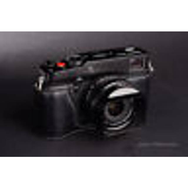 Handmade Retro Real Leather Half Camera Case Bag Cover For Fujifilm X-pro1 Black