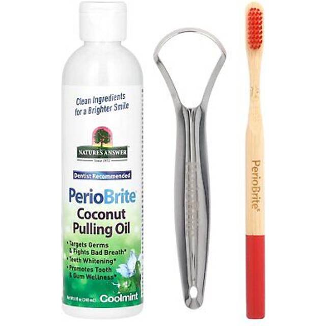 Nature&#39;s Answer PerioBrite Coconut Pulling Oil 8 fl oz