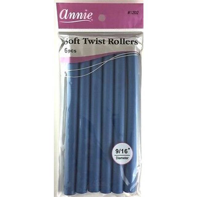 Annie 01202 Soft Twist Rollers  Blue  6 Count