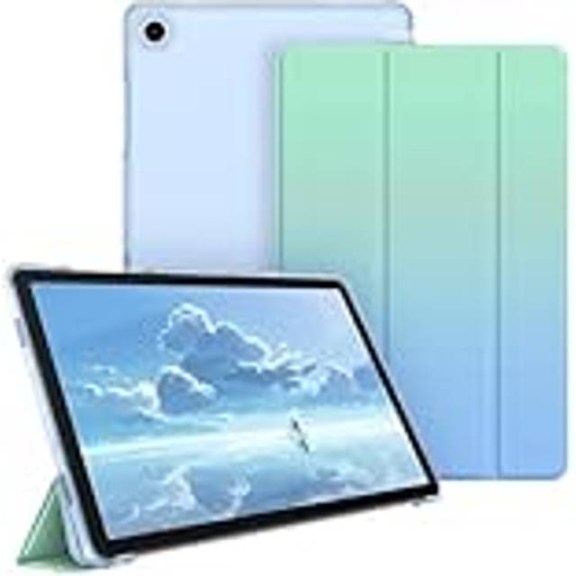 Fintie Fodral för Samsung Galaxy Tab A9 Plus 11 tum 2023, ultratunt skyddsfodral med genomskinlig baksida skydd med automatisk sömn/väckningsfunktion för Samsung Tablet A9 SM-X210/X216/X218, gradient