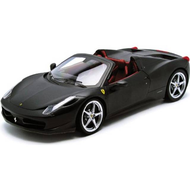 Hot wheels X5485 Ferrari 458 Italia Spider Matt Black Elite Edition 1/18 Diecast Car Model by Hotwheels