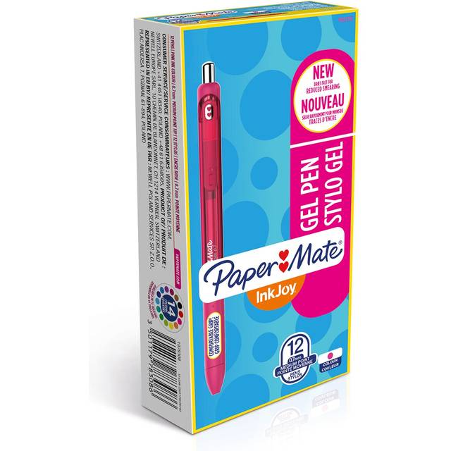 Paper Mate Medium Point InkJoy Gel Pen - Pink (Pack of 12)