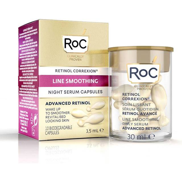 Roc Retinol Correxion Line Smoothing Night Serum Capsules X 10